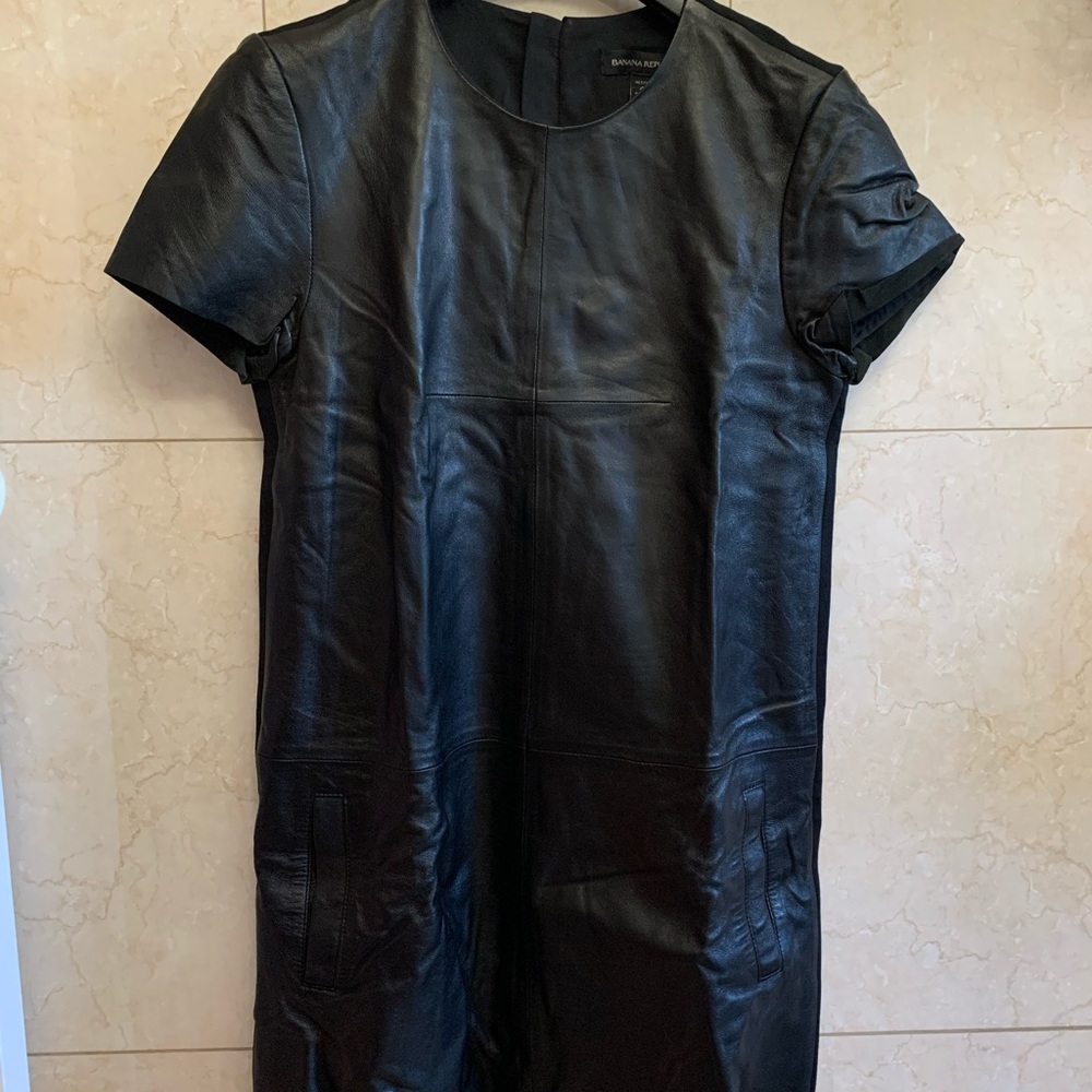 Banana Republic Leather Dress